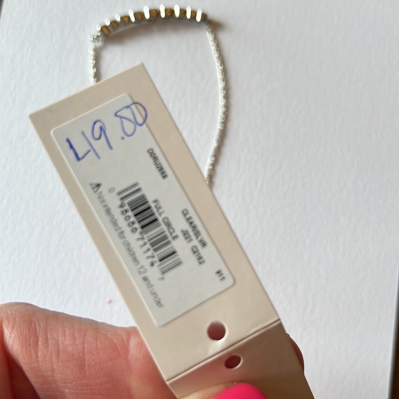 Kate spade adjustable bracelet - silver clear stones FULL CIRCLE - Picture 6 of 6